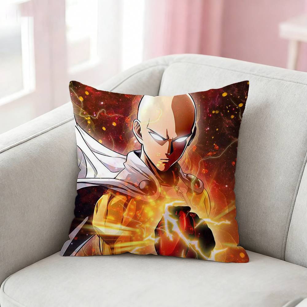 OnePunch Man Pillow Case Pattern Printed Pillowcase For Living Room Sofa Cushion Cover