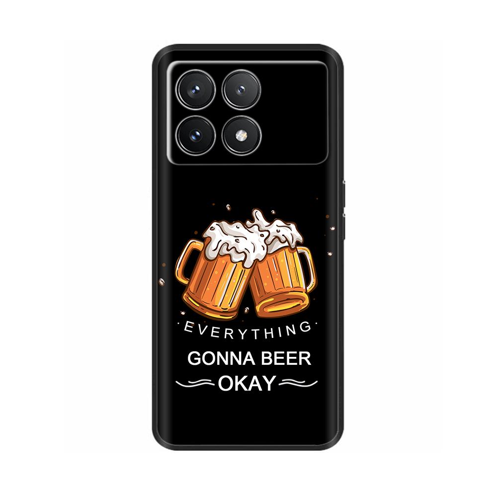 Для Xiaomi Poco F6 Pro Чехол Крышка Для Xiaomi Poco F6 Pro 5G Чехол для телефона Крутой Милый Мягкий Гладкий Жидкий Силикон Fundas Ракушки