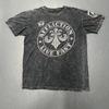 Мужская футболка Affliction в стиле гранж, классическая, с эффектом потертости, с двусторонним принтом, Y2K
