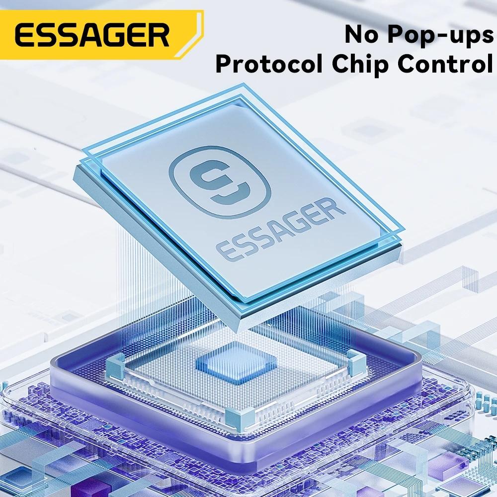 Essager Магнитный кабель 29 Вт USB C to Lightning 3A, магнитный зарядный шнур для быстрой зарядки, не спутывающийся, для Airpod iPhone 14 13 12 pro