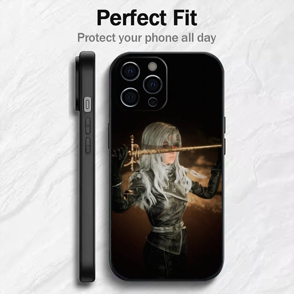 Game 33 C-Clair O-ObscurS Phone Case For iPhone17,16,15,14,13,12 Plus,Max Soft Silicone Black Cover