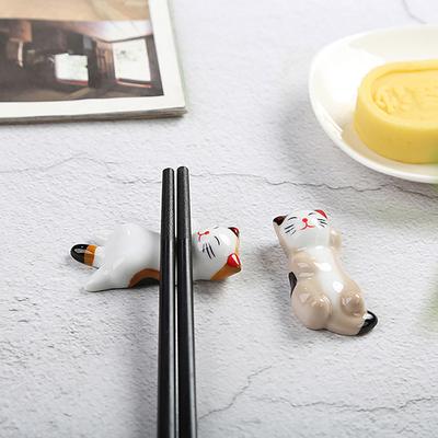 Керамическая подставка для палочек для котенка, кошачьи палочки для еды, вилки, держатель для ложки, подставка для столовой ложки, украшение для дома, орнамент, подарок на новоселье