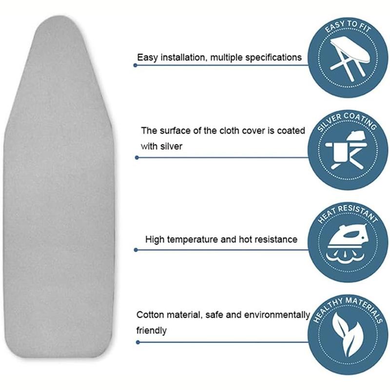 1 комплект чехлов и подкладок для гладильной доски класса люкс, в комплект входят 2 ватных диска (Гладильная доска в комплект не входит.)