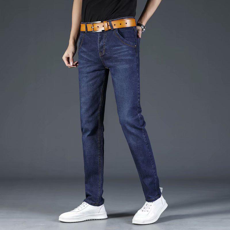 Мужские узкие рваные джинсы — эластичные, повседневные, прямые, в модном корейском стиле для весны, лета и осени