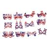 12pcs American Independence Day Glasses American Flag Holiday Glasses for Photo Props Party Favors