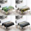 Natural World Scenery Tablecloth Anti-Stain Waterproof Rectangular Kitchen Table Home Decor