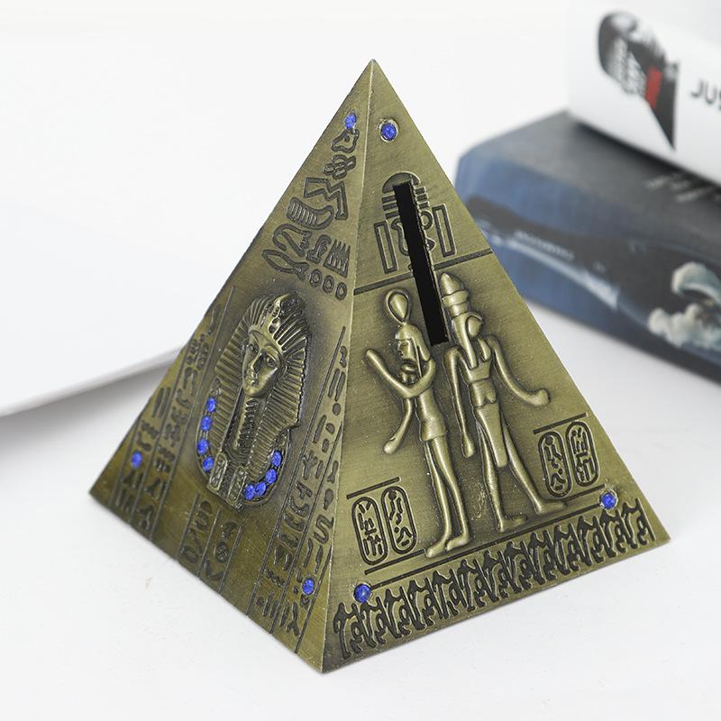 Egyptian Pyramid Model Metal Handicrafts European Ornaments Creative Home Decoration Travel Souvenirs