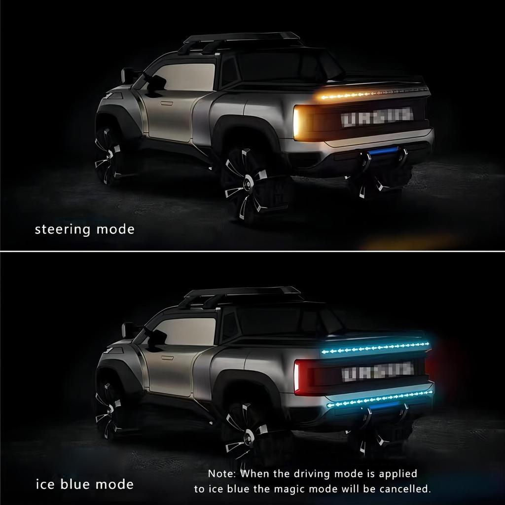 Световая лента на капоте автомобиля, динамические светодиодные ленты для автомобиля, грузовика, водонепроницаемые дневные ходовые огни, стоп-сигнал заднего хода