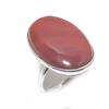 Natural Red River Jasper Gemstone 925 Sterling Silver Jewelry Ring Size 8.5 P9y69