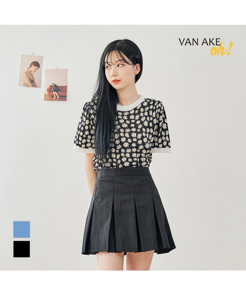 VANAKE Spring Flower Short Sleeve Knit_Ob15Knme01Z