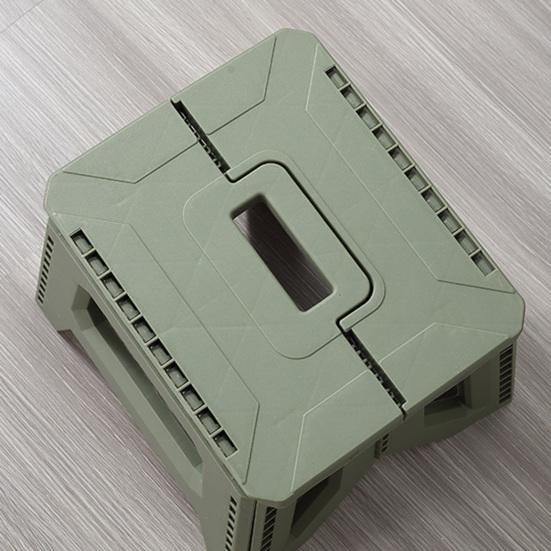 Пластиковый складной табурет с переносной ручкой, удерживающий 400 фунтов, легкий, прочный, для кемпинга, охоты, пикника, рыбалки, мини-складное сиденье стула