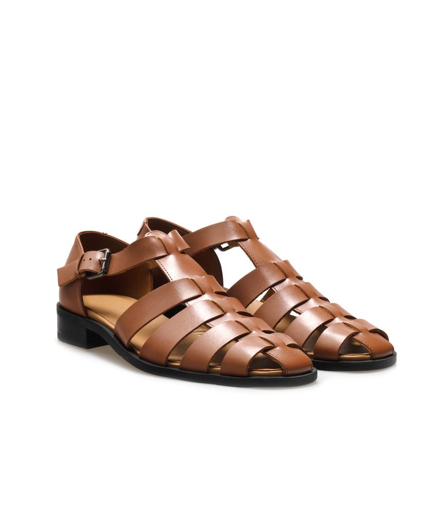 Allclassic Alc7000 Gladiator Sandals_Camel Brown