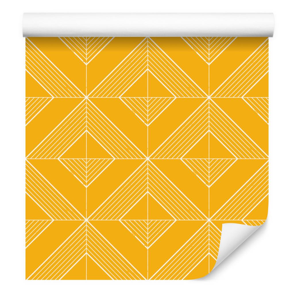 Geometric gold rhombus wallpaper for living room and bedroom 50x1000
