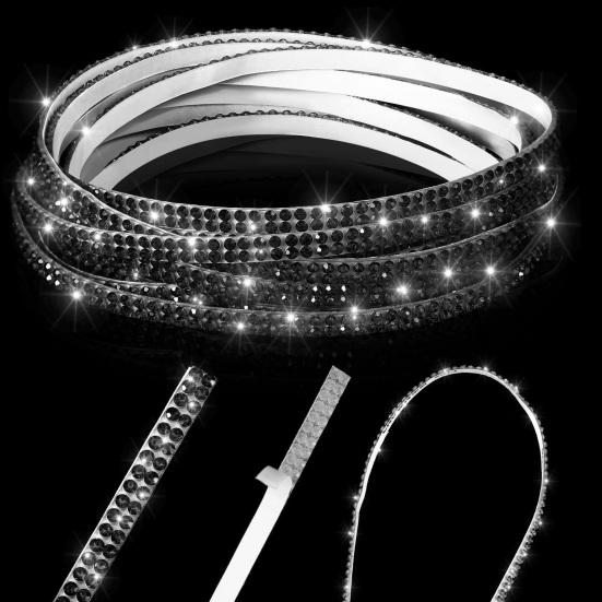 1 рулон, блестящие самоклеящиеся полосы со стразами для интерьера автомобиля, наружная декоративная полоса, аксессуары для ювелирных изделий своими руками