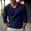 V Neck Pullover Sweater Men's Slim Autumn Winter Knitwear Sweater Long Sleeve Knit Pullovers Mens Clothing