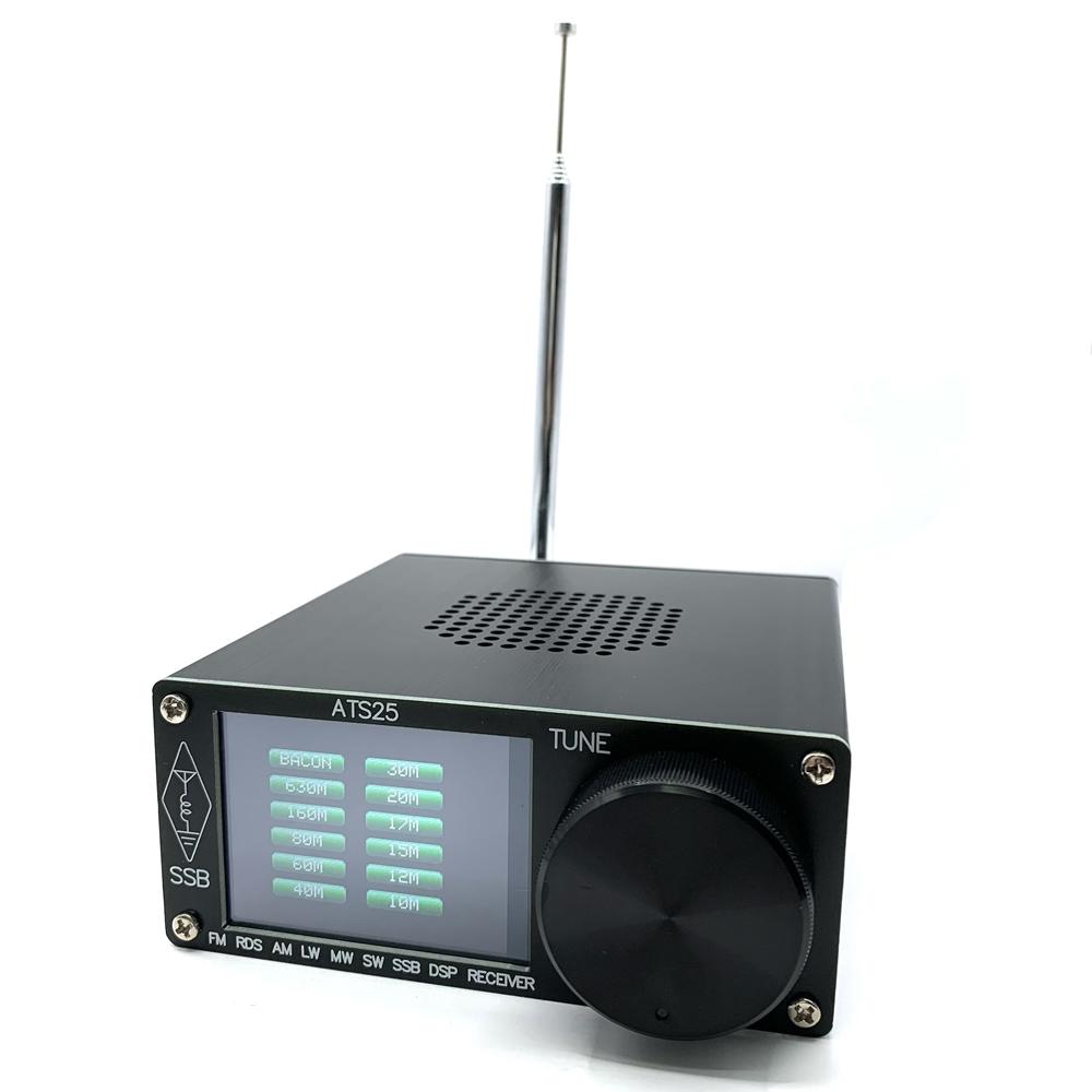 Вседиапазонный радиоприемник с крышкой из алюминиевого сплава Приемник DSP FM LW MW SW SSB с сенсорным экраном 2,4 дюйма