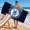 Пляжное полотенце с принтом Chelsea, Большое мягкое быстросохнущее полотенце для пляжа, кемпинга, плавания