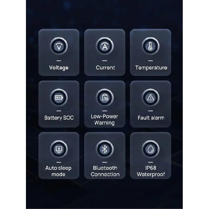 ANT BMS Bluetooth Дисплей уровня заряда батареи 2,8 дюйма Bluetooth RS485 Напряжение Ток Температура Кулонометр Индикатор емкости