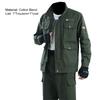 2 Pcs/Set Men Overalls Dirt-proof Wear Resistant Multi-pockets Soft Coat Suit for Welding