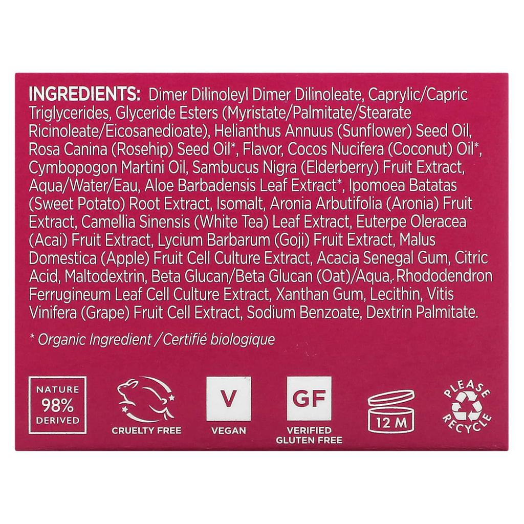 Andalou Naturals 1000 Roses, маска для губ Lip Sleeping Beauty, для чувствительной кожи, 0,42 унции (11,9 г)