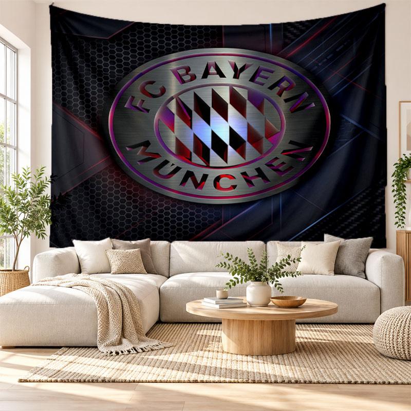 Bayern Munich Wall Tapestry, Soft Fabric Wall Hanging, Decorative Backdrop For Bedroom Home Wall Art