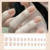 24 штуки коротких накладных ногтей, пресс-ногти, маникюр с блестками, наклейки для ногтей 10 мл
