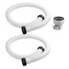 Stretchable Corrugated Structure Pool Hose with Clamps Easy Installation Pool Filter Pump Replacement Hose for INTEX Adapter