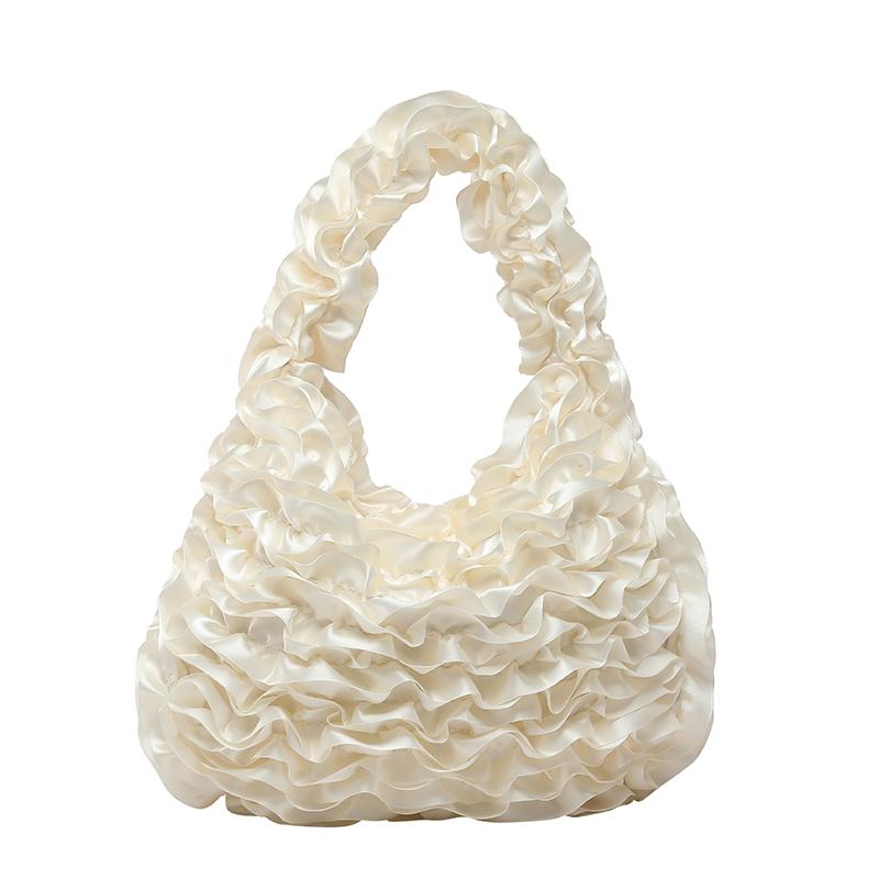2025 New Exquisite Fashion Flowers Shape Half Moon Handbags Sense of Luxury Designer Style Retro Creative Handbags for Women