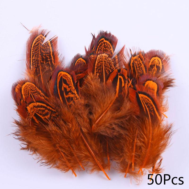 50 шт DIY Craft Jewelry Accessories Natural Feather 4-8 см Crafts Handmade Materials Clothes Bags Sheeting Decoration