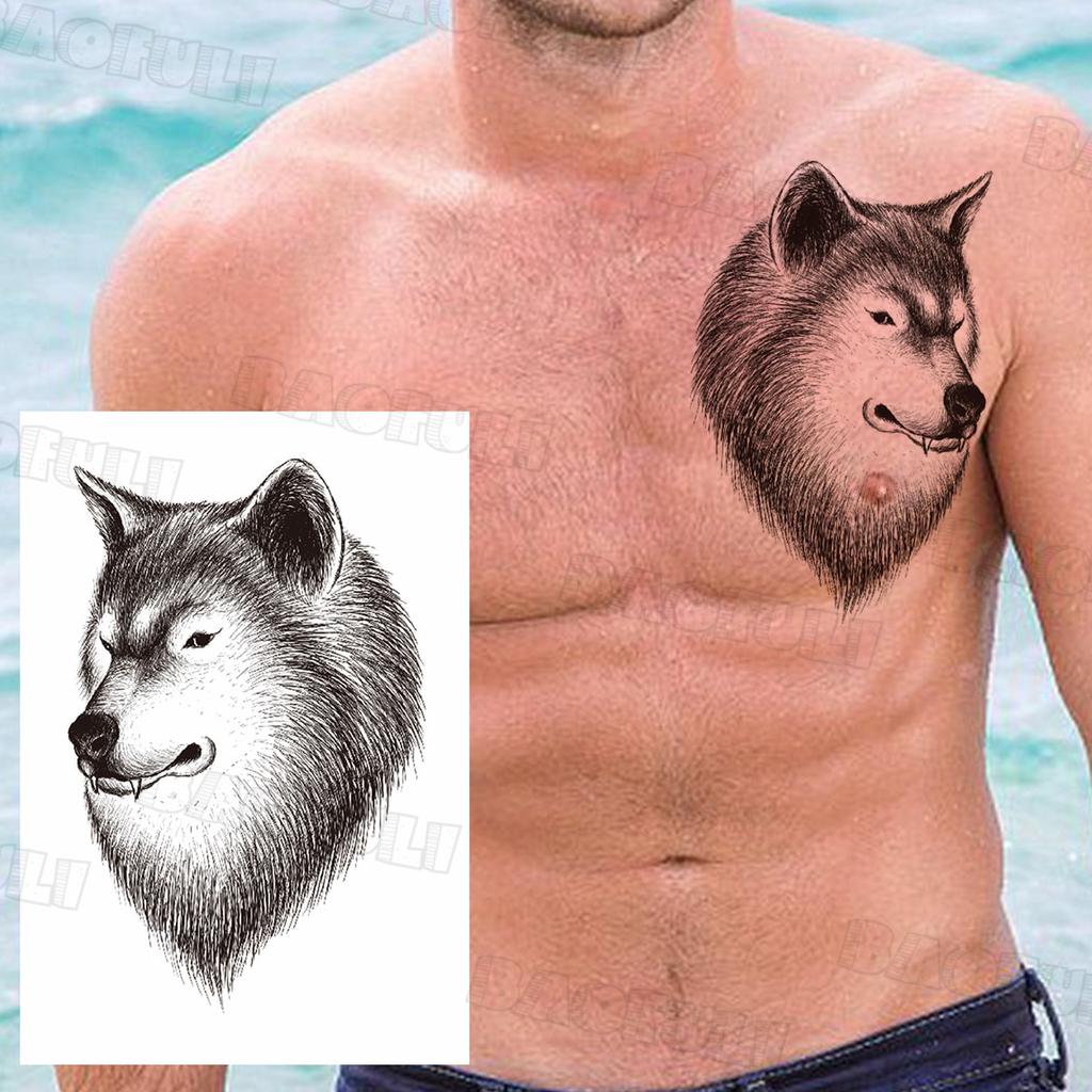 Черный пиратский череп, парусный спорт, временная татуировка для мужчин и женщин, реалистичная сова, лев, клоун, поддельная татуировка, наклейка, крутая татуировка на предплечье, грудь, татуировка