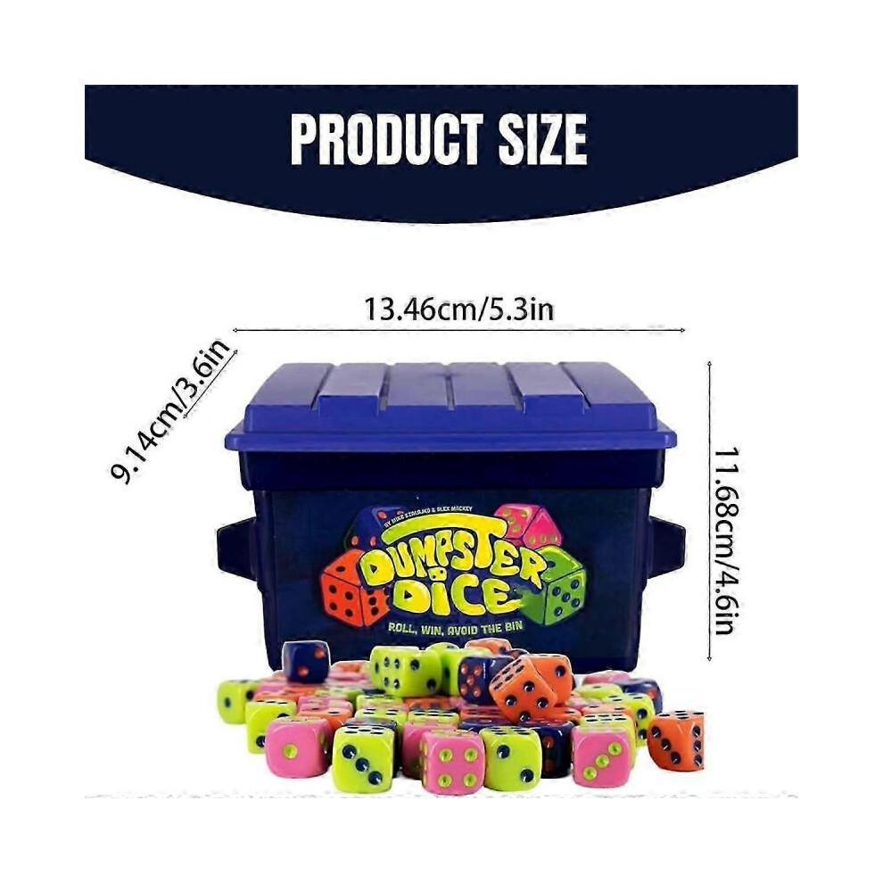 Dumpster Dice Game Family Board Game for 4 Players Fun