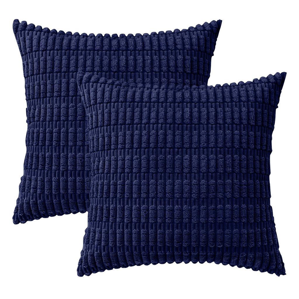 Вельветовые декоративные наволочки для подушек Мягкая вельветовая полосатая квадратная наволочка Современный домашний декор для дивана, гостиной, дивана-кровати