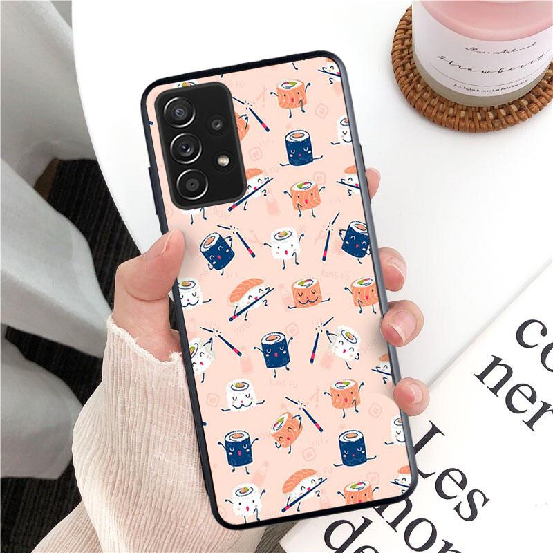 Чехол для телефона Food Sushi для Samsung Galaxy A13 A22 A12 A32 A71 A11 A21S A33 A52 A72 A51 A50 A70 A31 M31