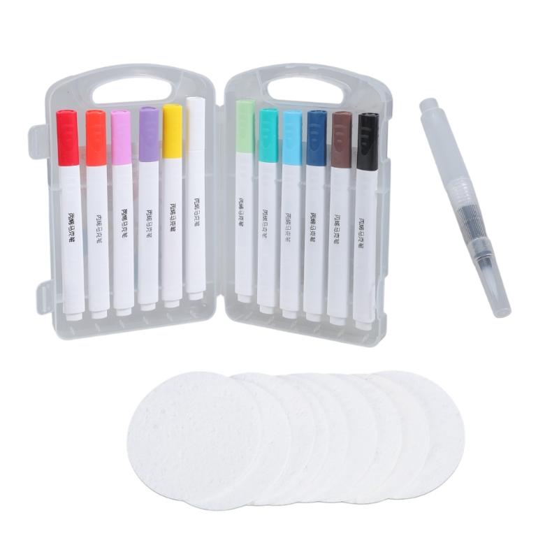 Наборы для рисования 3D-текстурой из пены Magics, акварельные кисти-губки Magics Puff, наборы для рисования текстурой, художественные принадлежности