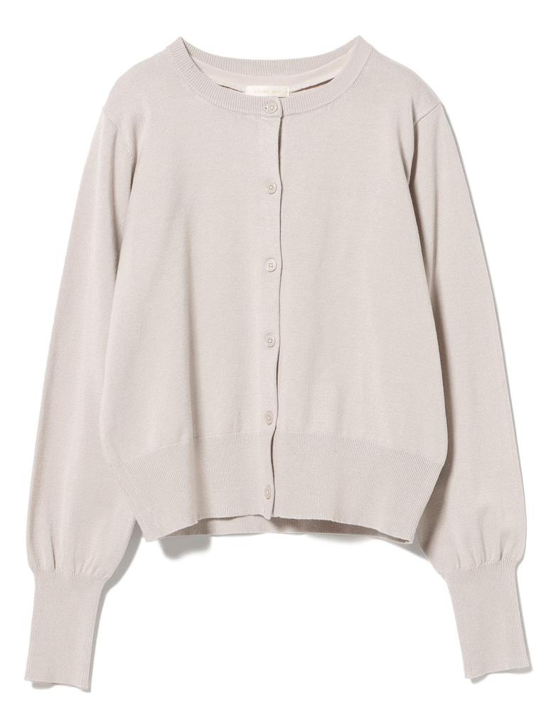 Вязаный х Кардиган БЕЖЕВЫЙ СВОБОДНЫЙ [Beams Heart] Футболка с длинным рукавом / без рукавов Женская