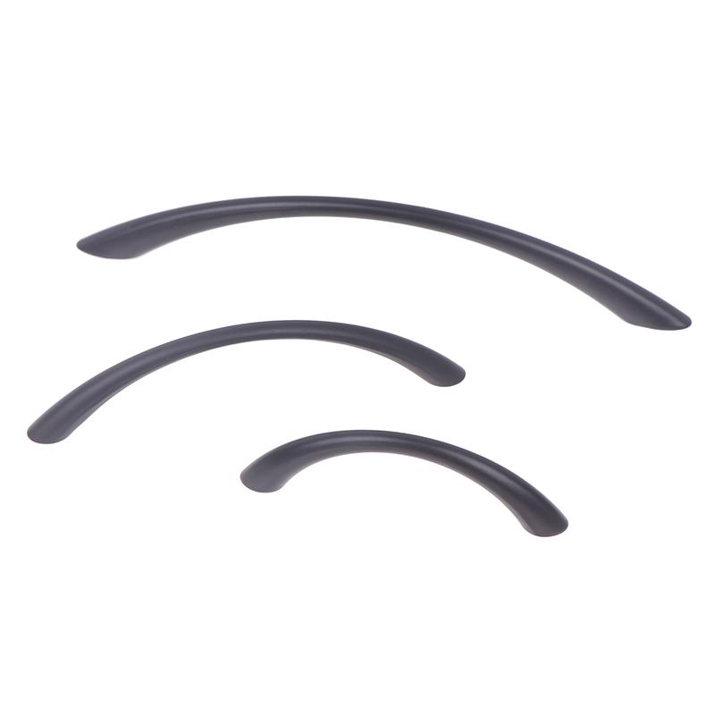 Ручка для двери шкафа из цинкового сплава, простая изогнутая ручка для ящика, многофункциональная ручка для гардероба, обувницы, мебельная фурнитура