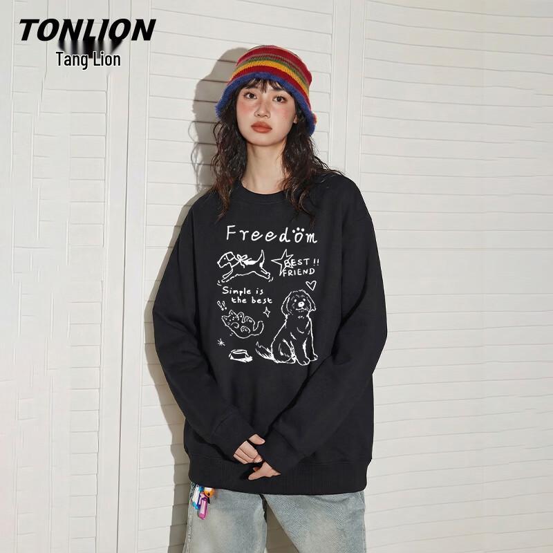 Женская свободная толстовка с длинным рукавом TonLion
