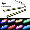 2pcs 17cm COB DRL LED 12V 6000K Waterproof Daytime Running Light Auto Strip Light Car COB Fog Lamp Car Styling Led DRL Lamp