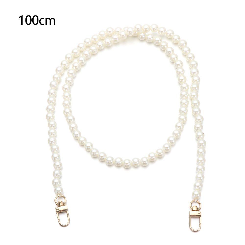 Accessories Pearl Belt Bags Handbag Handles Pearl Strap Long Beaded Chain DIY Purse Replacement