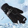 Mens Winter Warm Gloves Leather Thicken Cotton Windproof Driving Mittens