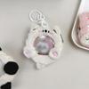 1 шт. держатель для значка Kpop Furry Cartoon, плюшевый, милый, в виде животного, щенка, кролика, круглая сумка для значка, портативный брелок, органайзер для значков в стиле аниме