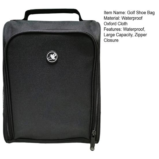 Сумка для обуви для гольфа с ручкой на молнии, большая вместительная водонепроницаемая сумка для спортивной обуви, контейнер для обуви для гольфа