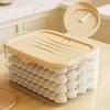 Food-grade Dumpling Storage Box Plastic Refrigerator Storage Box Wonton Freezer  Household