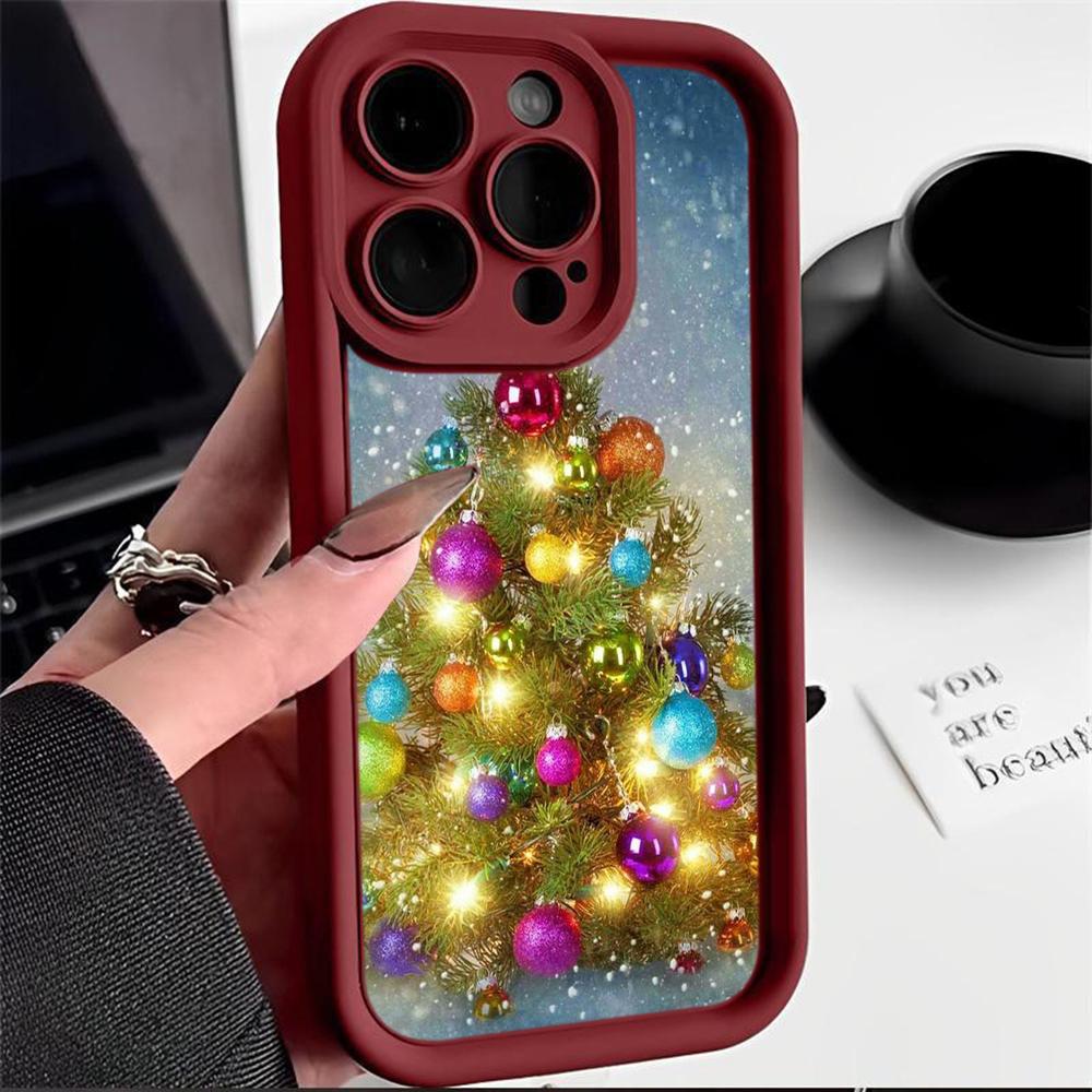 Чехлы для телефонов Ae114 Merry Christmas Christmas tree art для Xiaomi 12 11 Lite 5G NE Redmi 13C 14C 9a A3 Note 12 Pro 11s Angel Eye Ladder Protective Cover