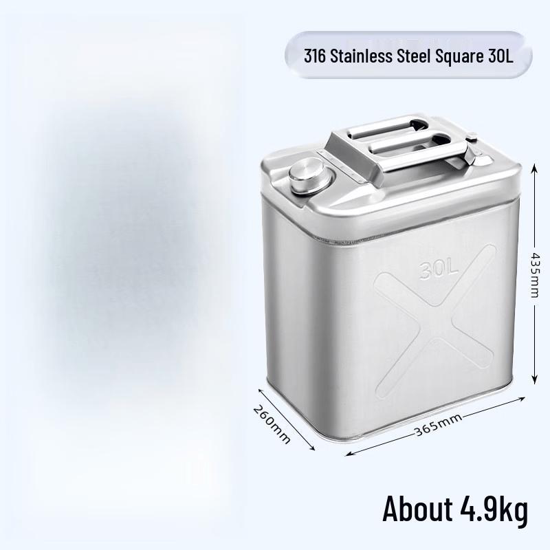 Jundingying 316 Stainless Steel 30L Square Fuel Tank with Oil Guide