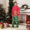Christmas Print Cute Family Set Pajamas, Home Clothes, Family Set Long Sleeve Top Pants Set