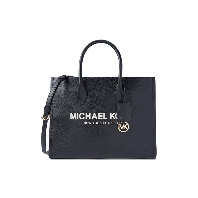 New MICHAEL KORS Mirella Cow Leather Crossbody Bag, Tote, One Shoulder Handbag Medium Women's Black 35S2G7ZT7L-987
