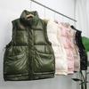 Европейская станция осень и зима новый легкий и легкий пуховый жилет женский короткий белый утиный пух верхняя одежда жилет жилет на шнурке прилив