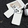 Роскошный Модный Матовый Чехол для Телефона из ТПУ Кожи Для Apple iPhone 17 16 15 14 Plus 13 12 11 Pro Max X XR XS Max Защитная Крышка Линзы