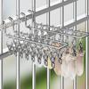 Windproof Socks Drying Rack Stainless Steel Socks Clips Durable Laundry Hanger  Balcony